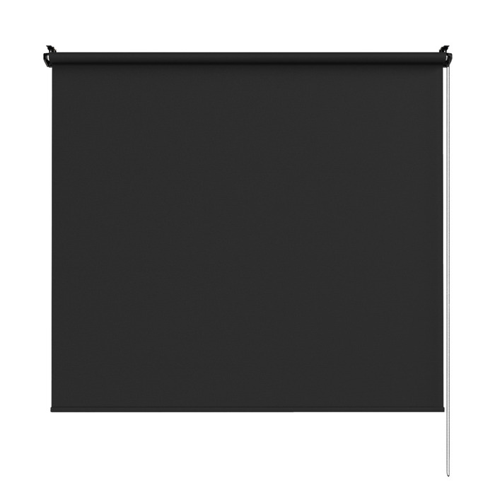 Rullegardin lysdæmpende sort 110 x 170 cm